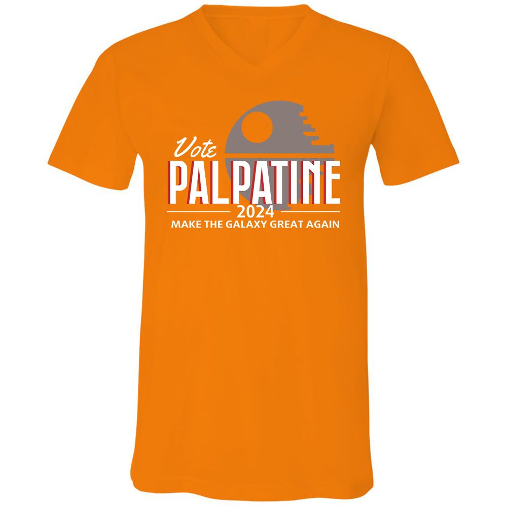 Unisex V-Neck T-Shirt - NY4ECKLM - Orange - 11