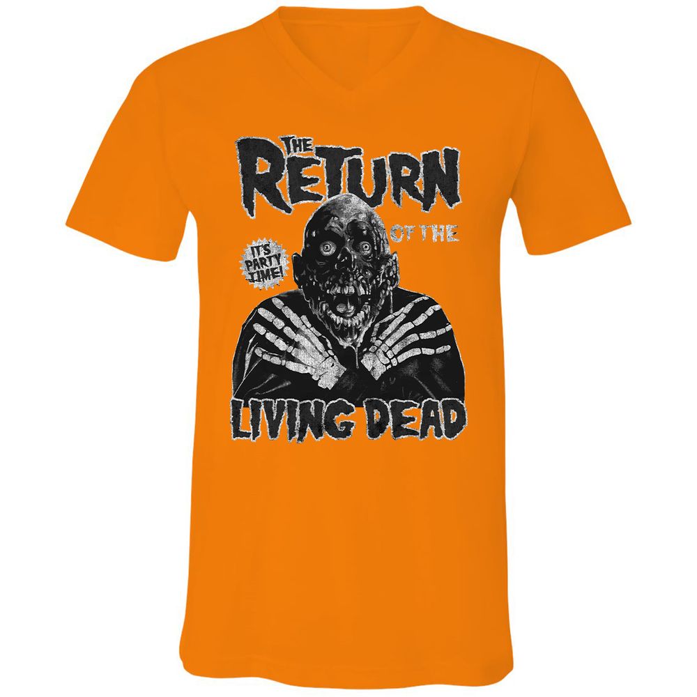 Unisex V-Neck T-Shirt - 4AMYPWJA - Orange - 11