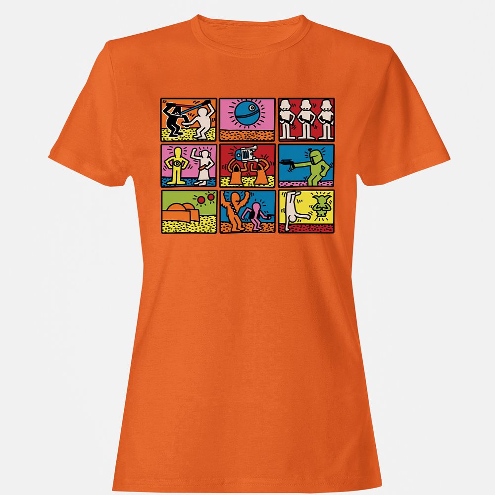 Women's T-Shirt - HD49GUQ4 - Orange - 11