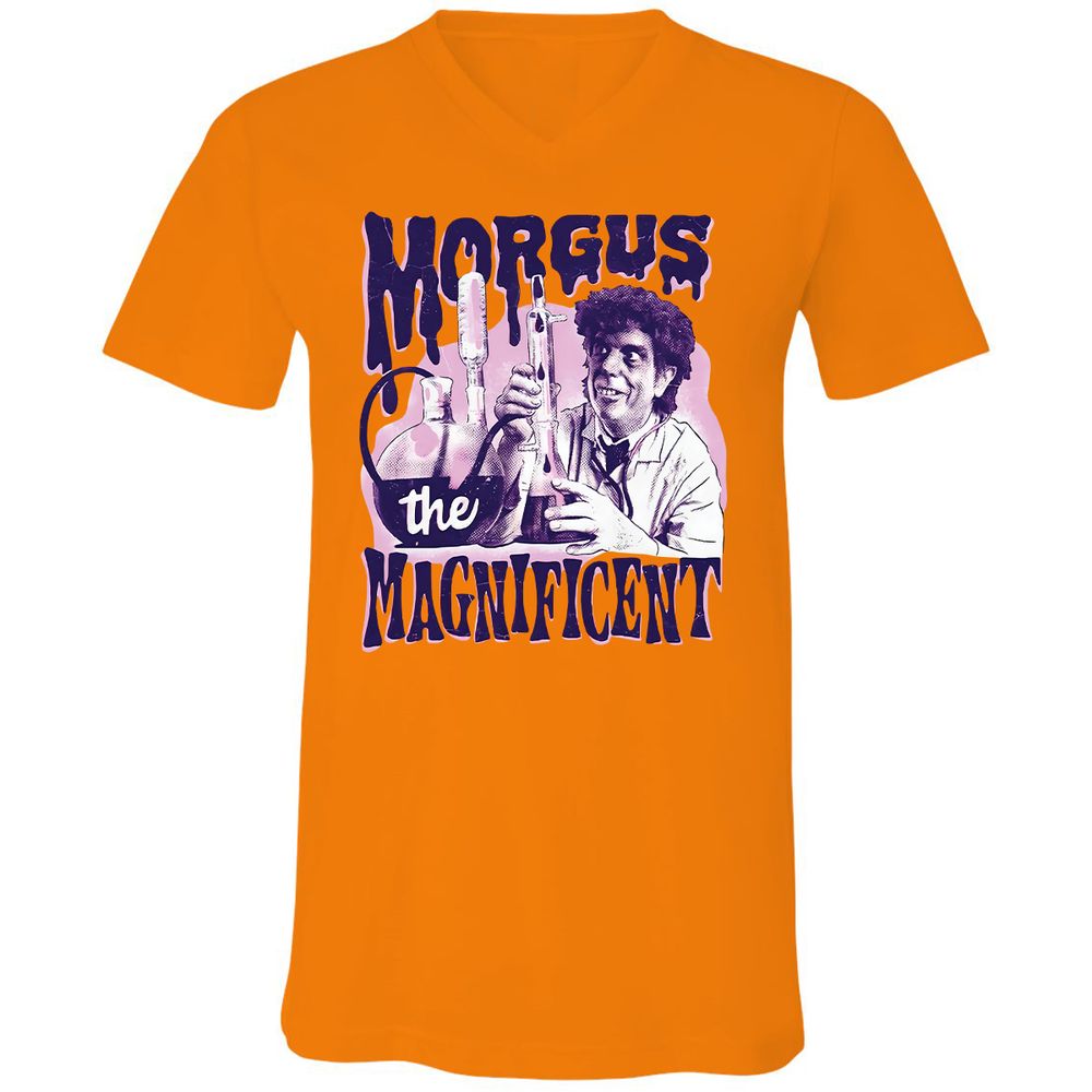 Unisex V-Neck T-Shirt - LPNAFFMB - Orange - 11