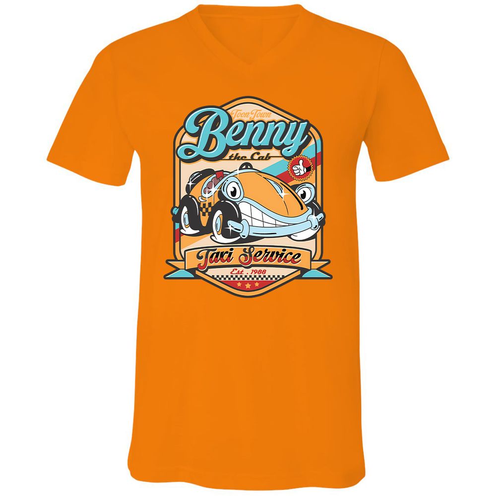 Unisex V-Neck T-Shirt - 2JTHAMFJ - Orange - 11