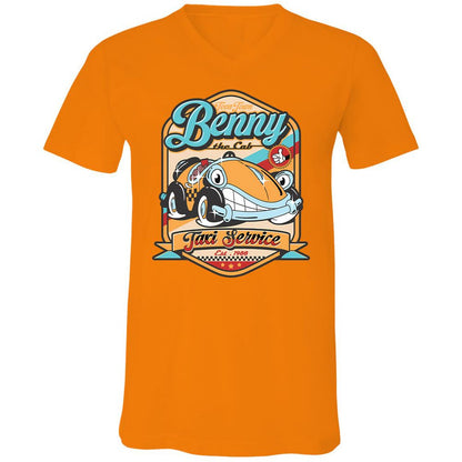 Unisex V-Neck T-Shirt - 2JTHAMFJ - Orange - 11