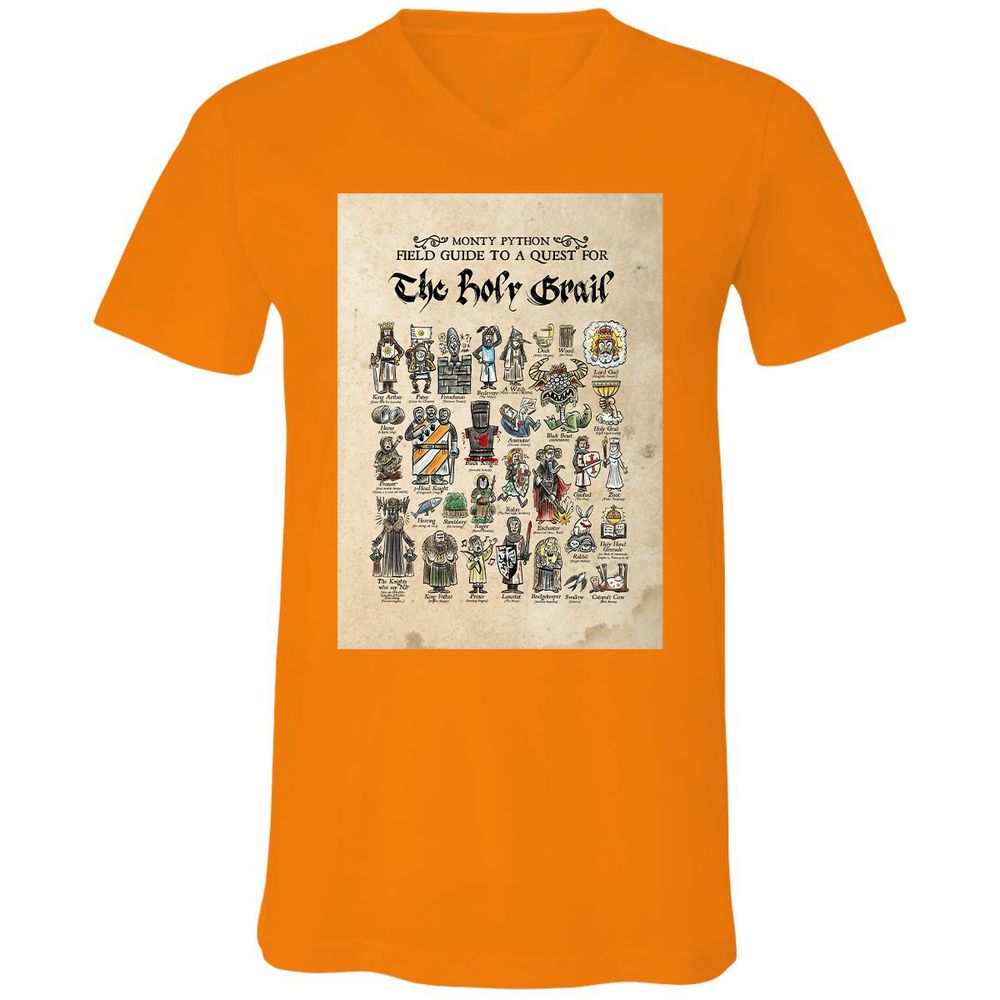 Unisex V-Neck T-Shirt - FRSCP2D9 - Orange - 11