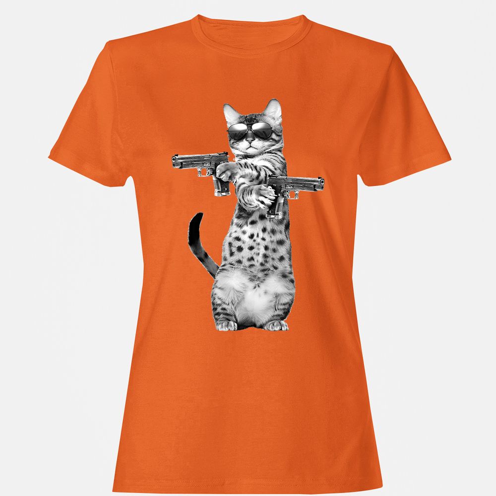 Women's T-Shirt - 62H3HL5J - Orange - 11