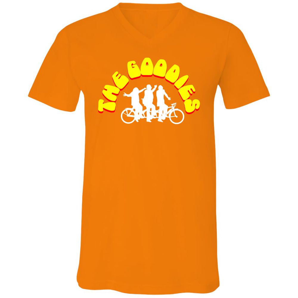 Unisex V-Neck T-Shirt - EME7BNMU - Orange - 11