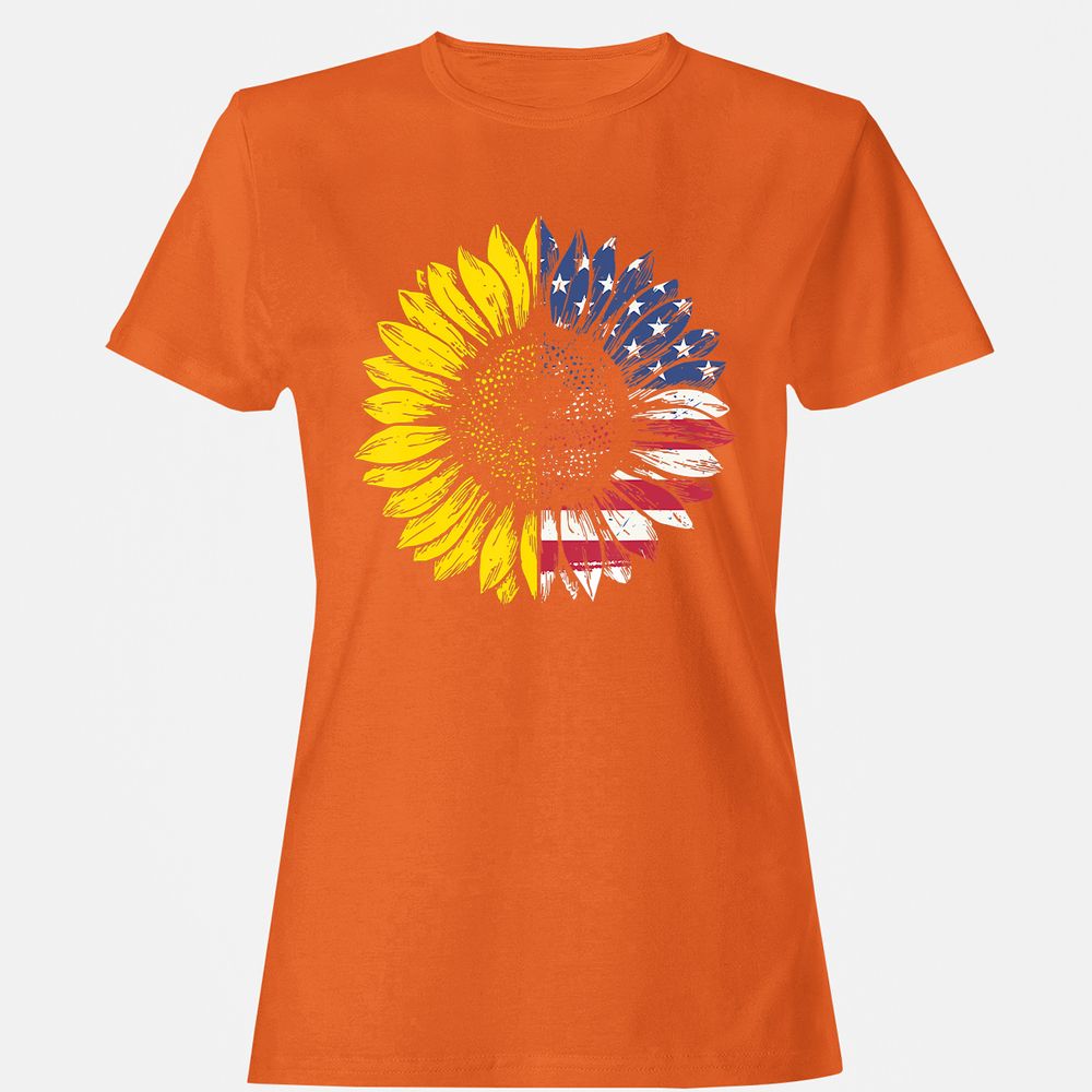 Women's T-Shirt - RH8MQVU1 - Orange - 11