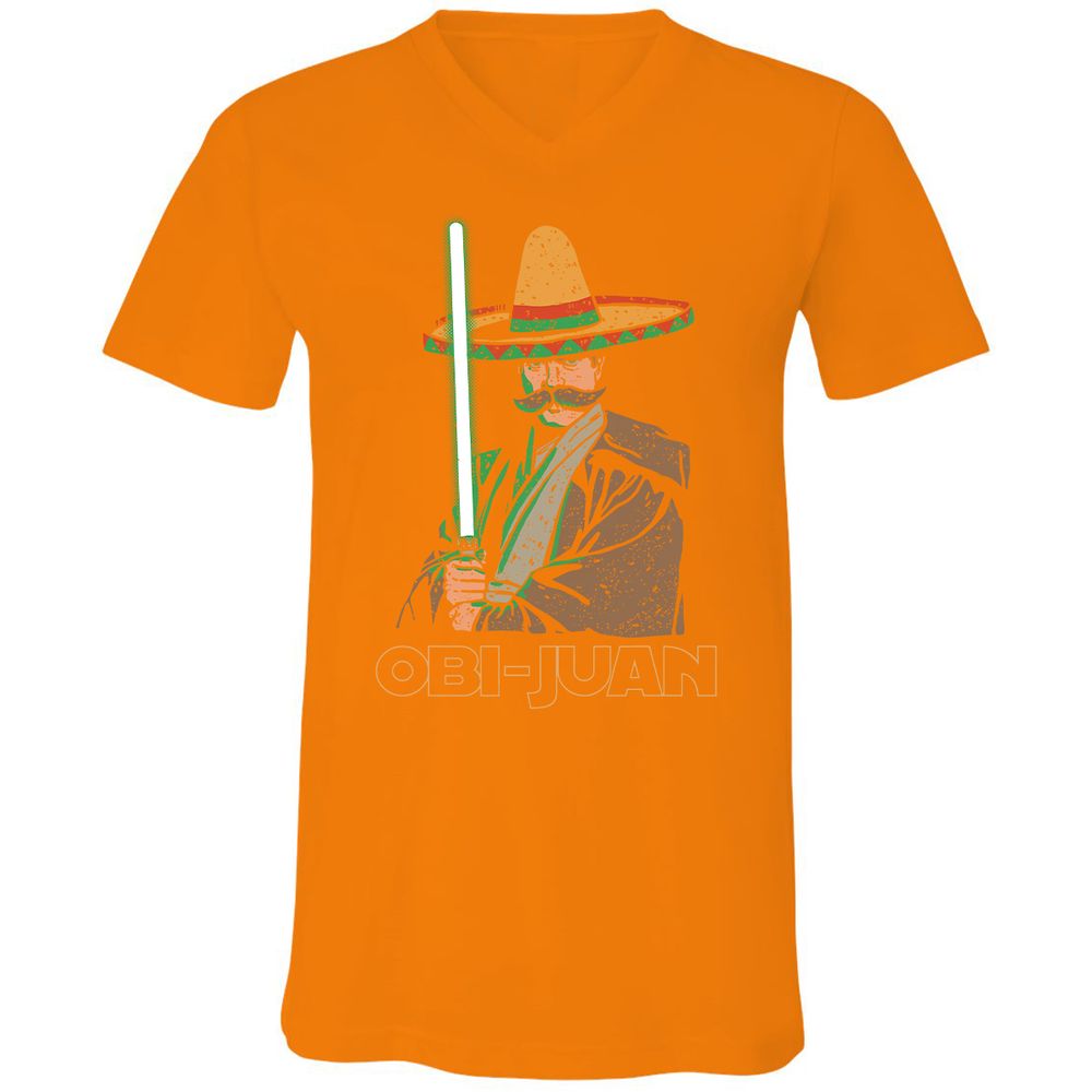 Unisex V-Neck T-Shirt - K1DS1EJ7 - Orange - 11