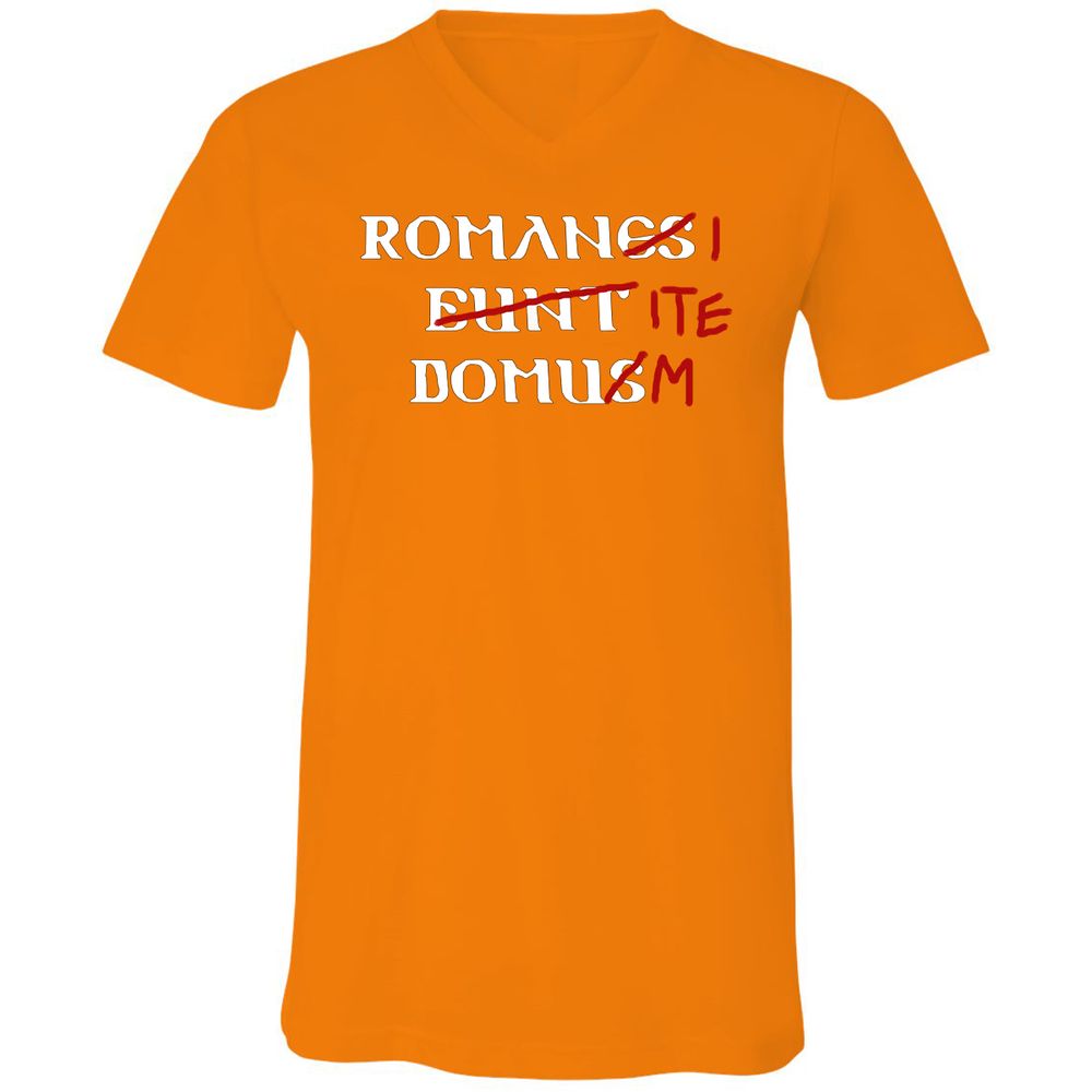 Unisex V-Neck T-Shirt - VDG69XFS - Orange - 11