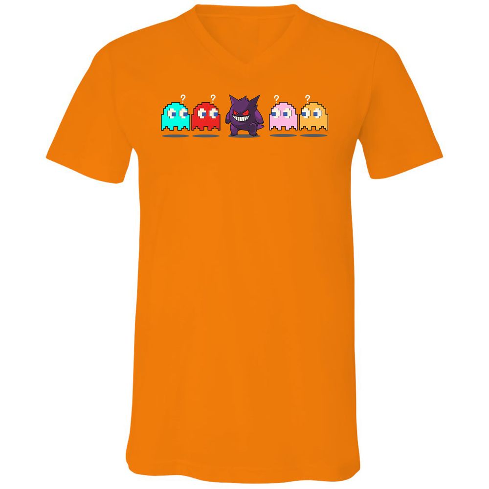 Unisex V-Neck T-Shirt - A9SUB3YK - Orange - 11