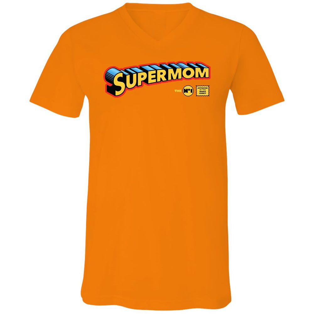 Unisex V-Neck T-Shirt - 2DL8WVKM - Orange - 11