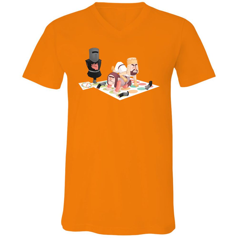 Unisex V-Neck T-Shirt - 262UKWCJ - Orange - 11