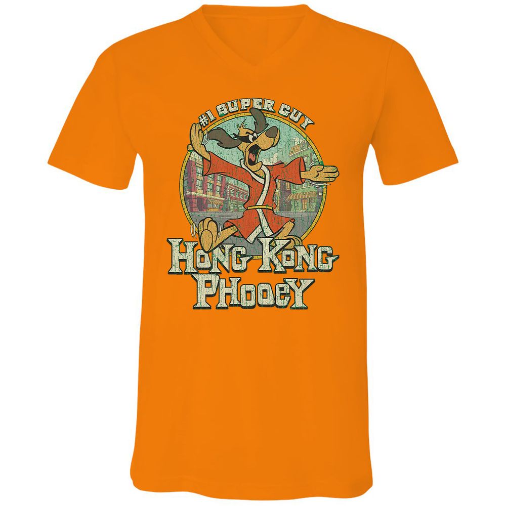 Unisex V-Neck T-Shirt - JEVKKG29 - Orange - 11
