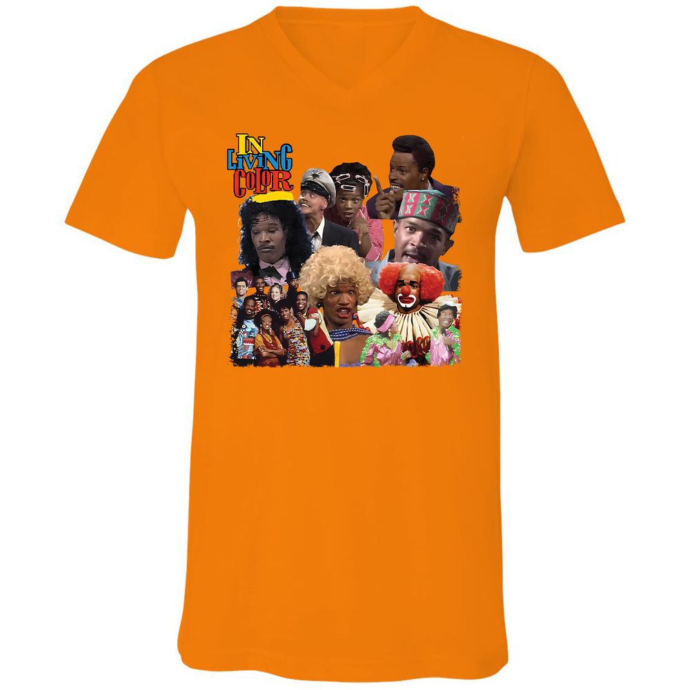 Unisex V-Neck T-Shirt - EUEP11XE - Orange - 11