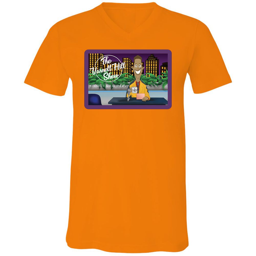 Unisex V-Neck T-Shirt - GFZBWZ5T - Orange - 11