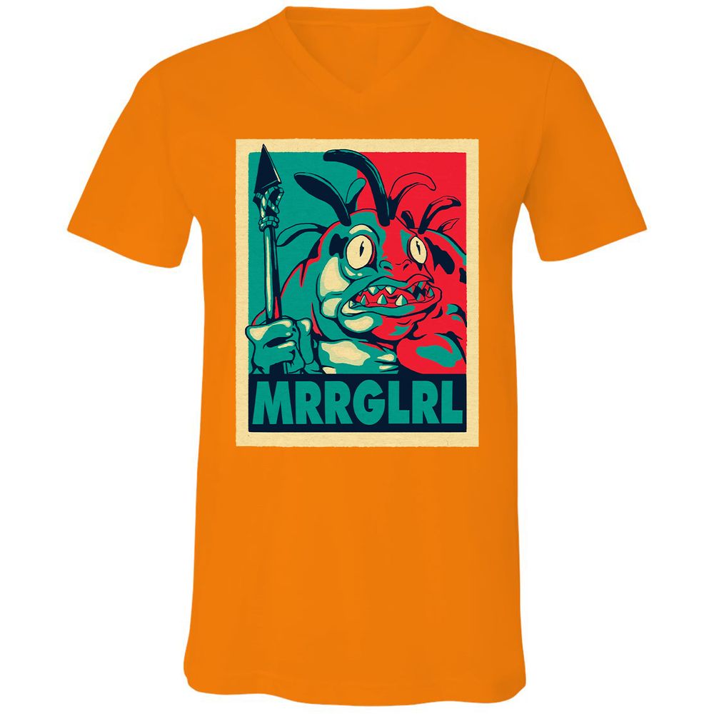 Unisex V-Neck T-Shirt - H11TVNMK - Orange - 11