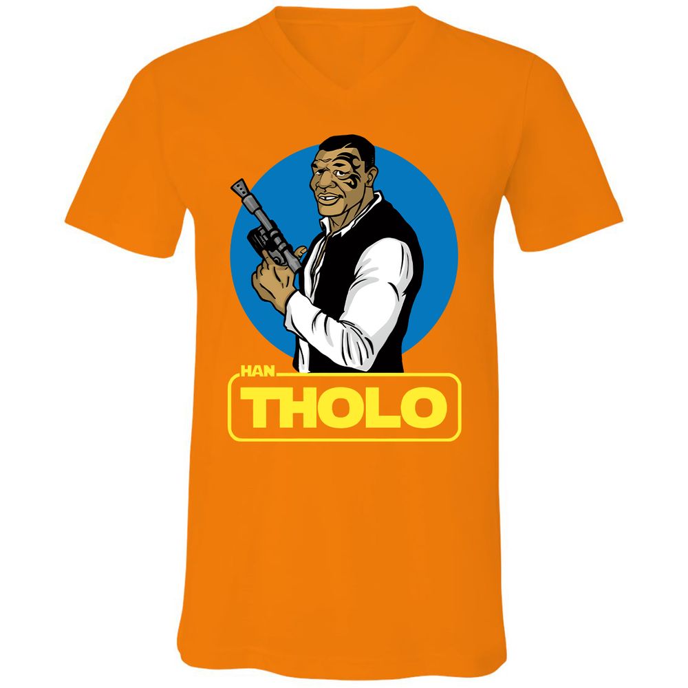 Unisex V-Neck T-Shirt - 674SR69E - Orange - 11