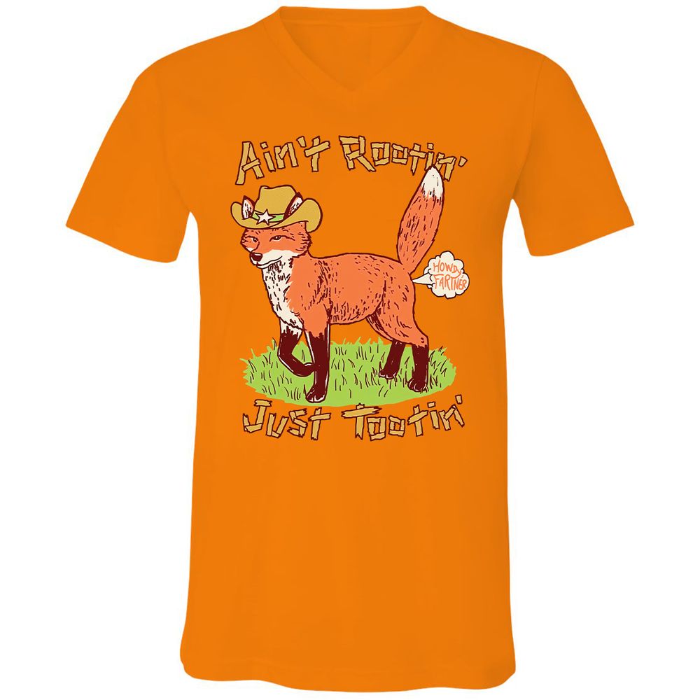 Unisex V-Neck T-Shirt - 1CP2V2A5 - Orange - 11