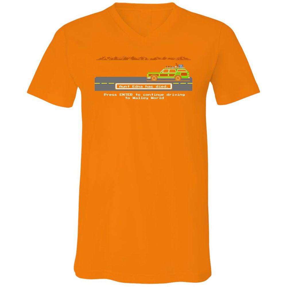 Unisex V-Neck T-Shirt - M2CMVCGH - Orange - 11