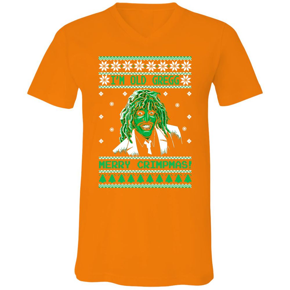 Unisex V-Neck T-Shirt - 9AKW1FDB - Orange - 11