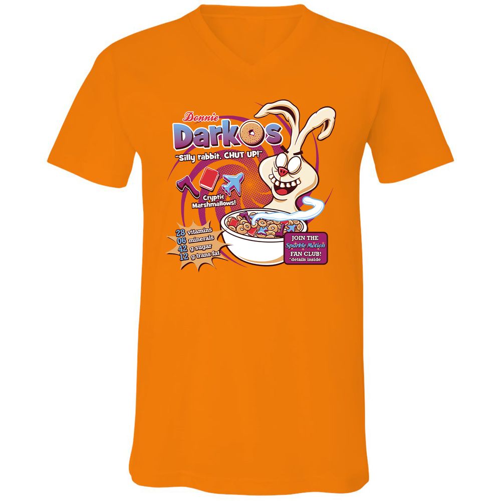 Unisex V-Neck T-Shirt - RKST5YTJ - Orange - 11