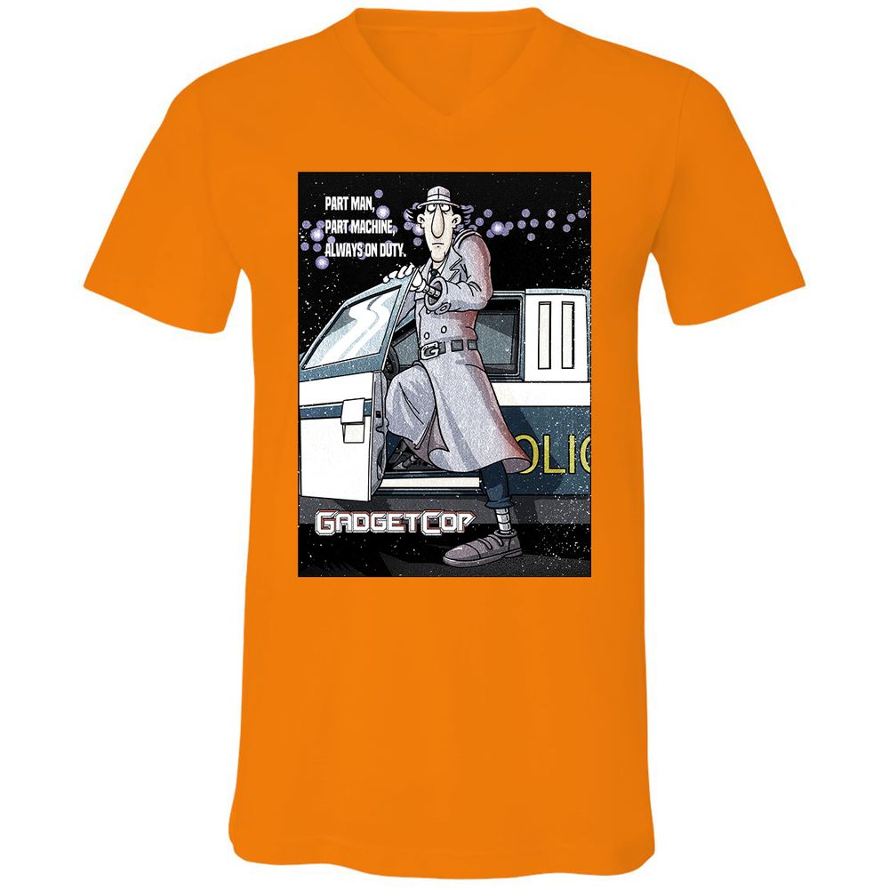 Unisex V-Neck T-Shirt - EZ5QH26A - Orange - 11