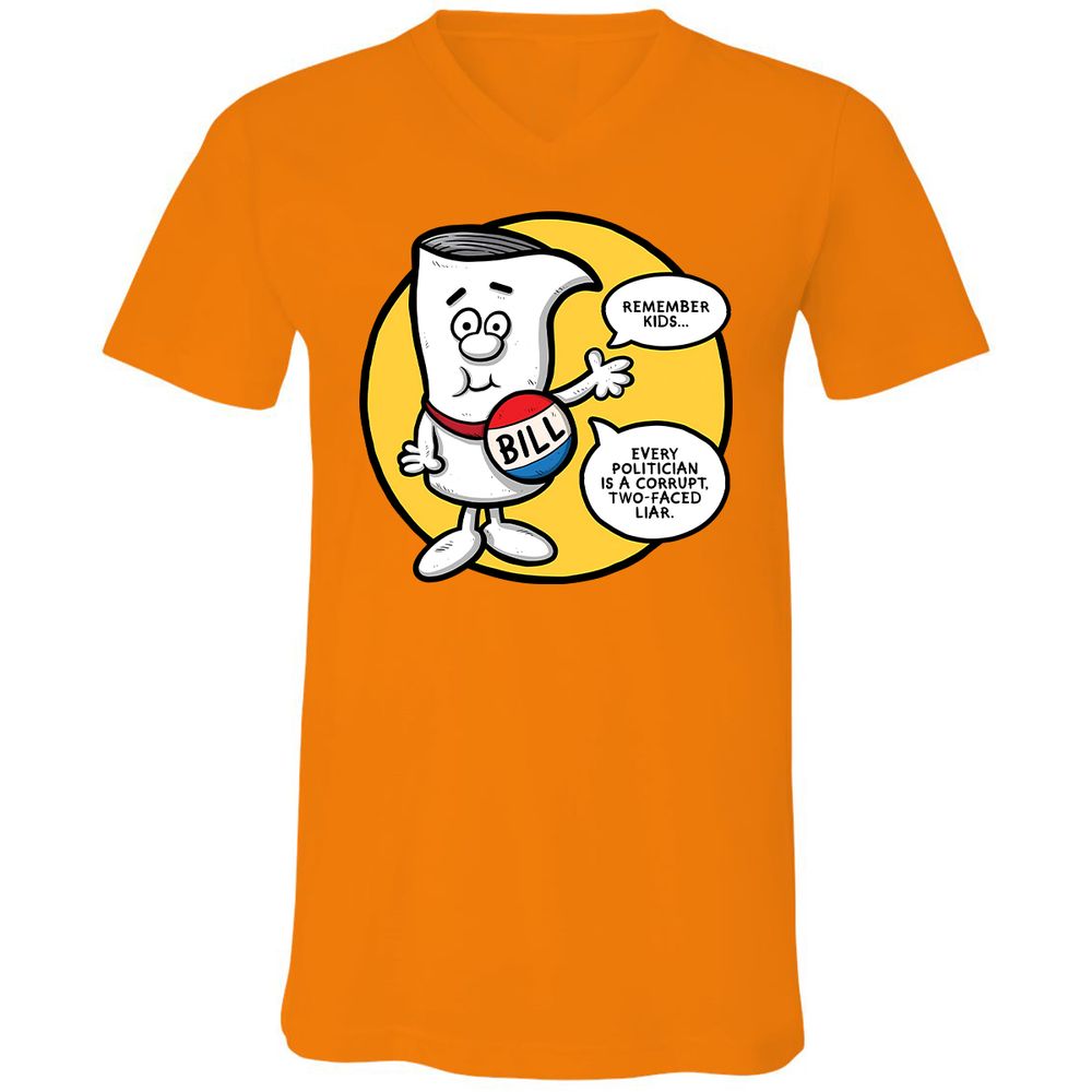 Unisex V-Neck T-Shirt - Q23BNVCG - Orange - 11