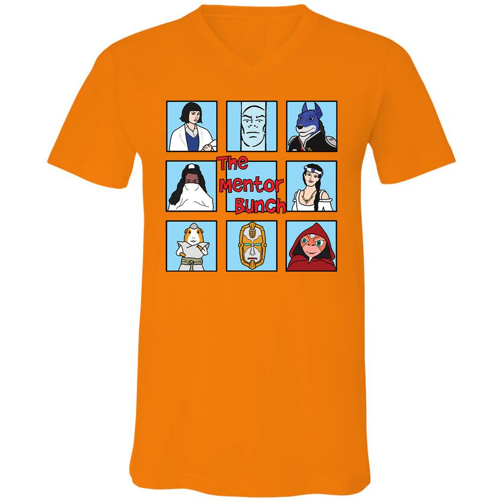 Unisex V-Neck T-Shirt - GMXKQ3HB - Orange - 11