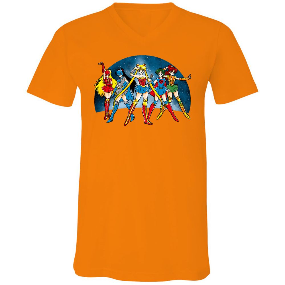 Unisex V-Neck T-Shirt - GTLCLLY7 - Orange - 11