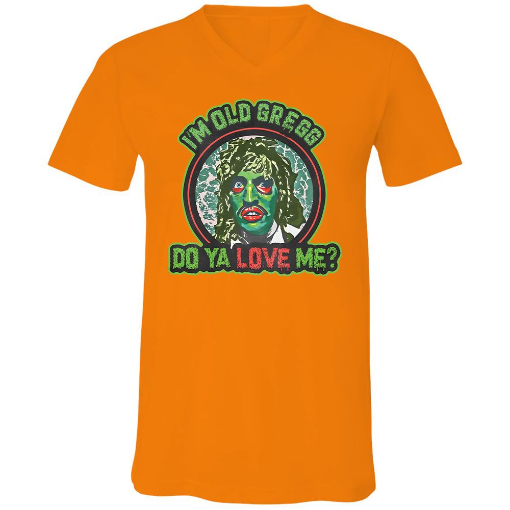 Unisex V-Neck T-Shirt - C1CJ1SWA - Orange - 11