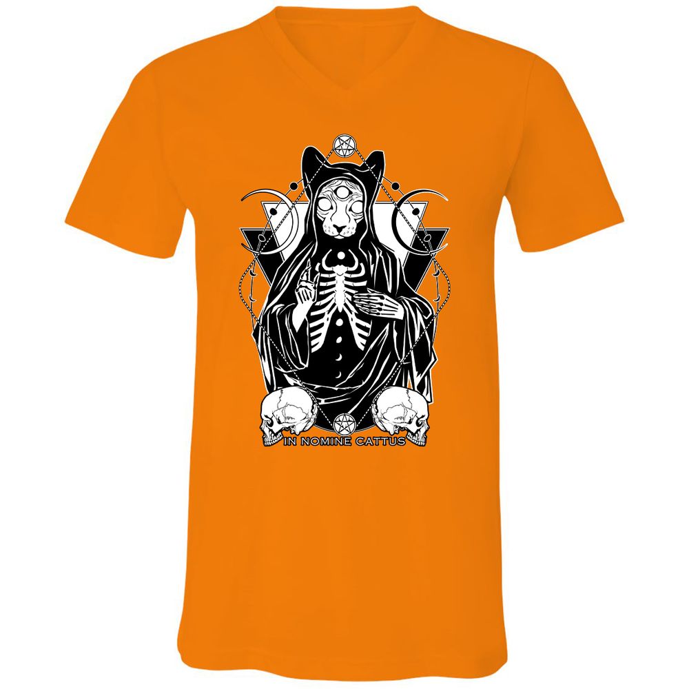 Unisex V-Neck T-Shirt - V9RGSBMM - Orange - 11