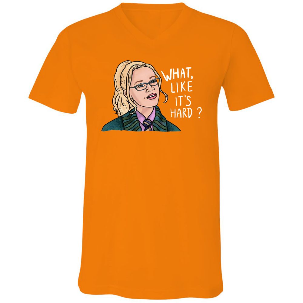 Unisex V-Neck T-Shirt - V9N9A191 - Orange - 11