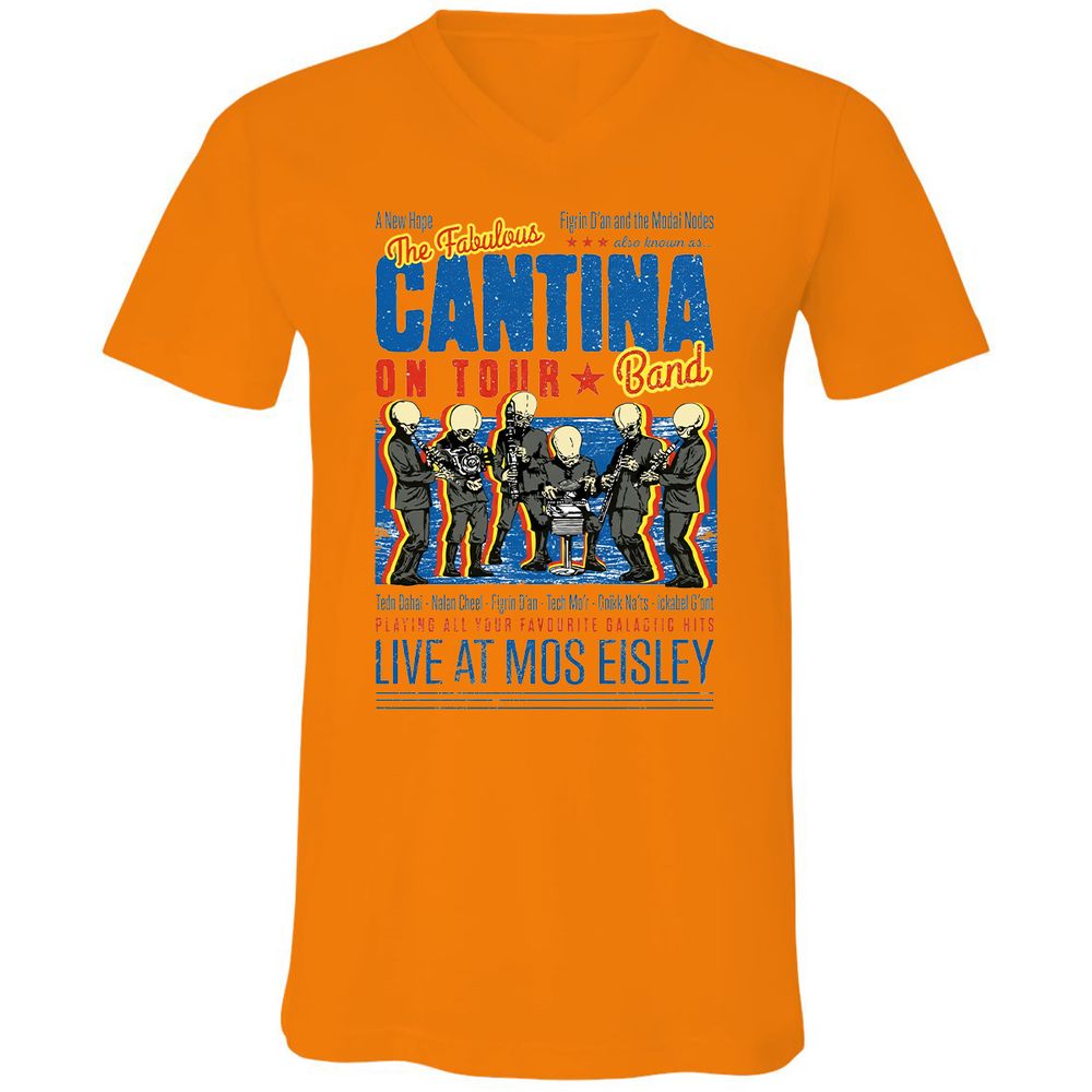 Unisex V-Neck T-Shirt - C775UAHA - Orange - 11