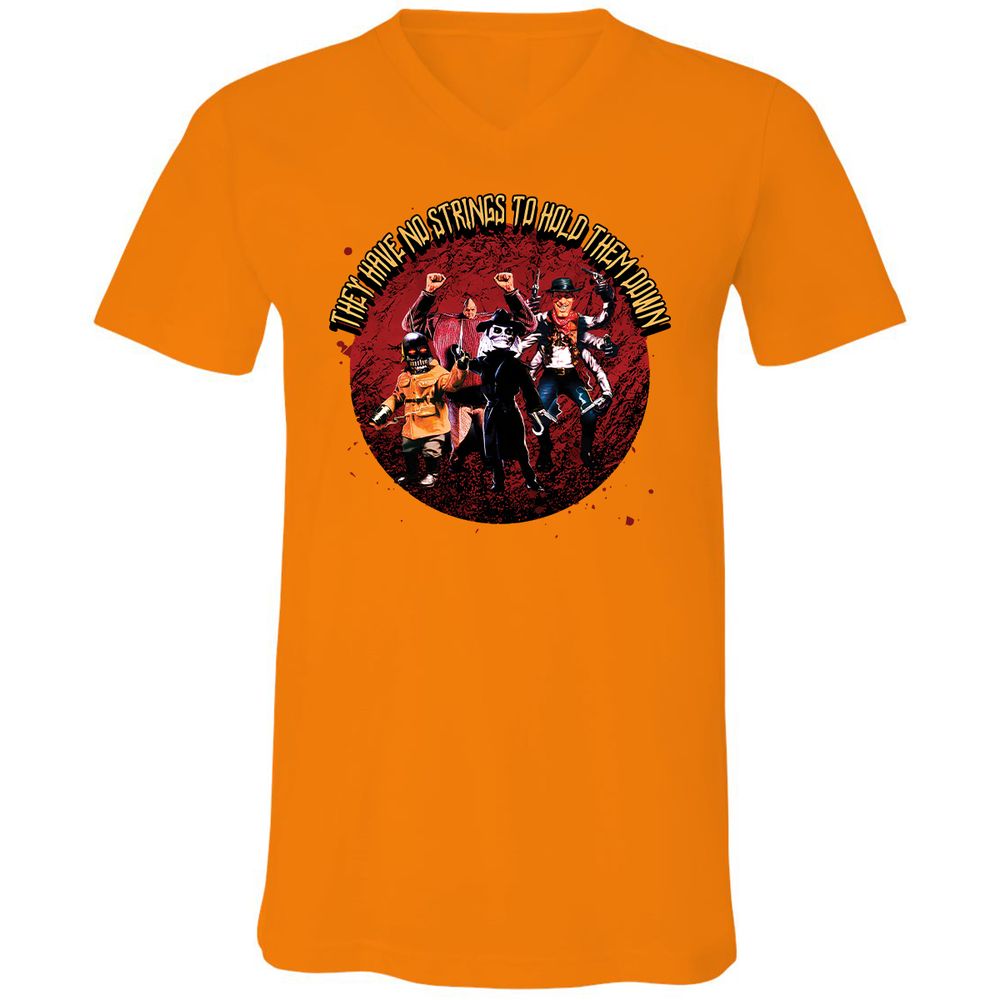Unisex V-Neck T-Shirt - 3V26T4DZ - Orange - 11