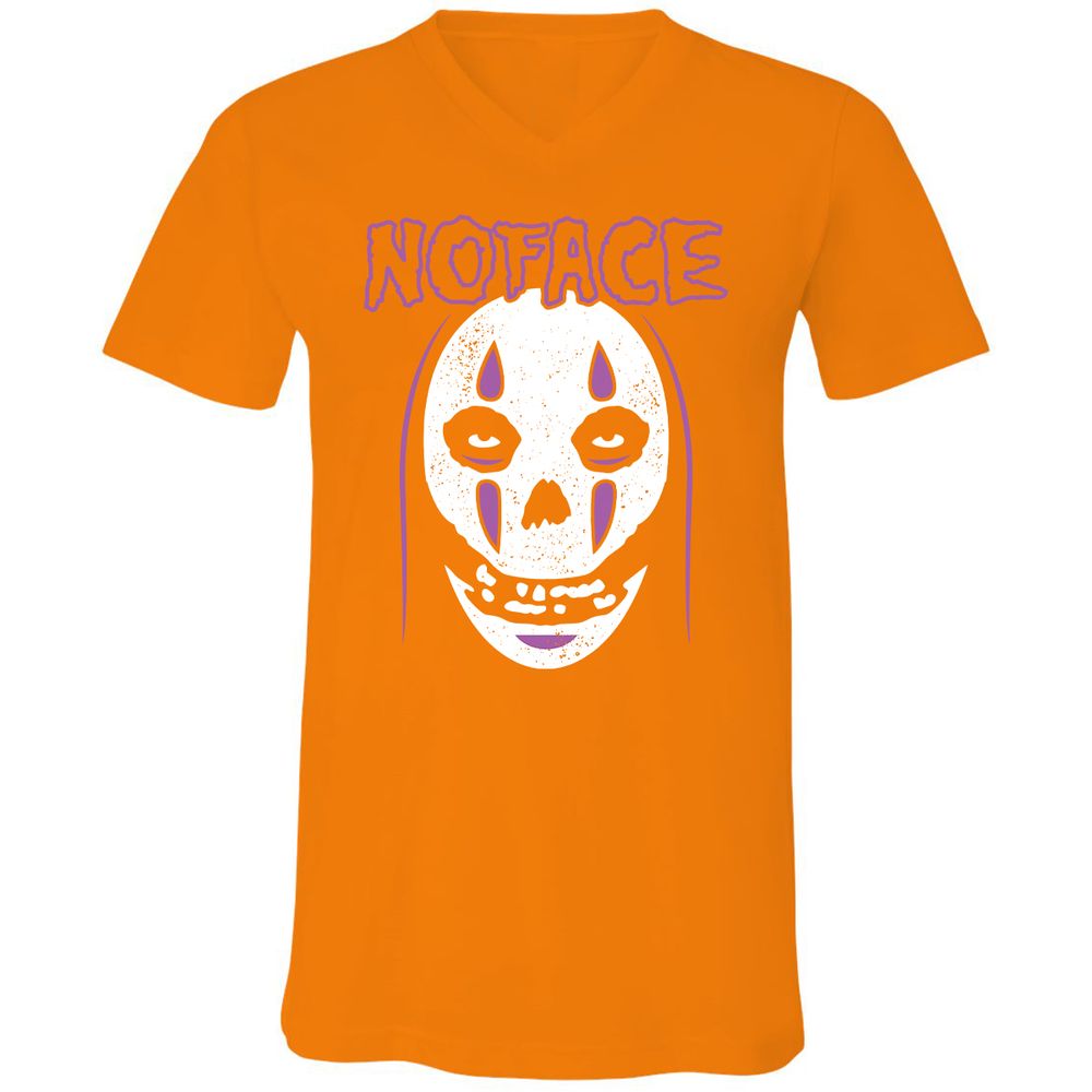 Unisex V-Neck T-Shirt - F66MU6YC - Orange - 11