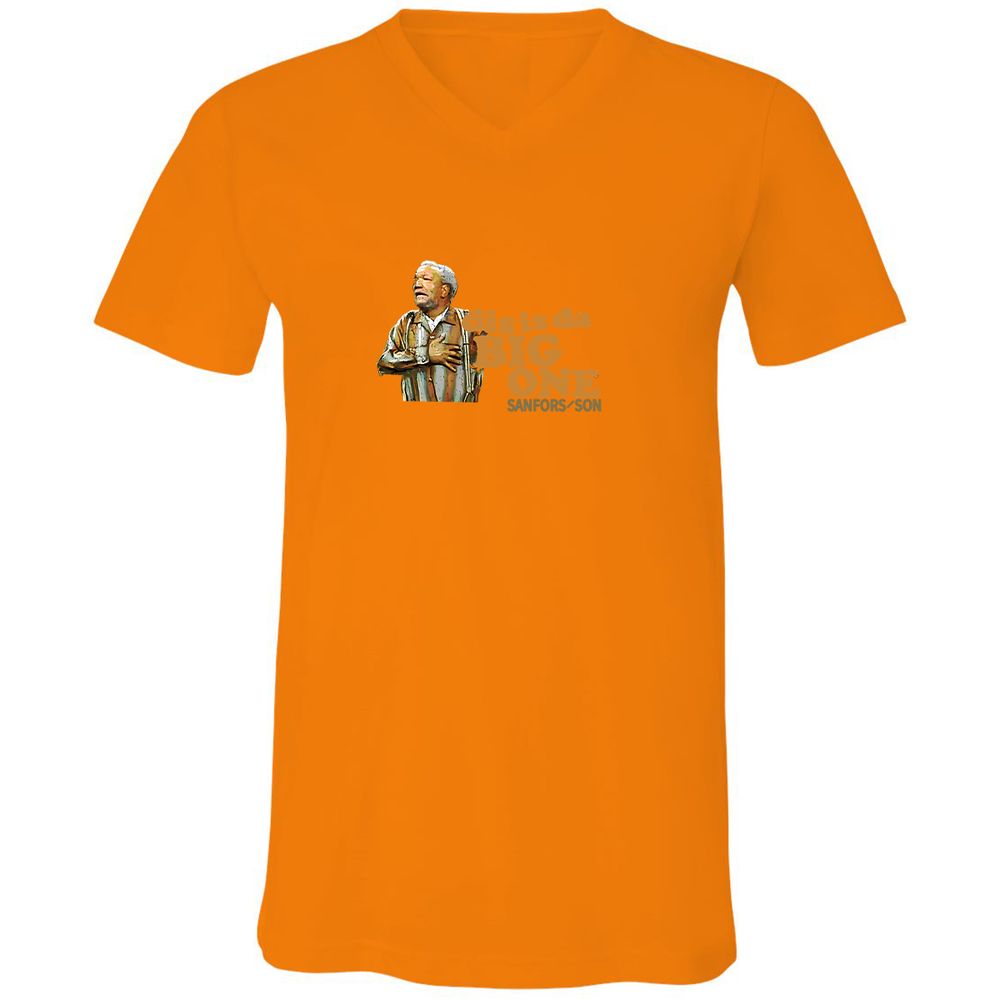 Unisex V-Neck T-Shirt - LGNTUAJ3 - Orange - 11