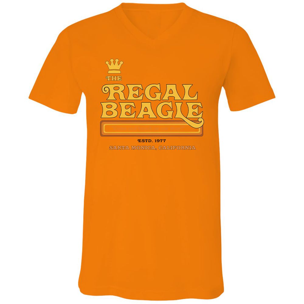Unisex V-Neck T-Shirt - WSK2H34M - Orange - 11