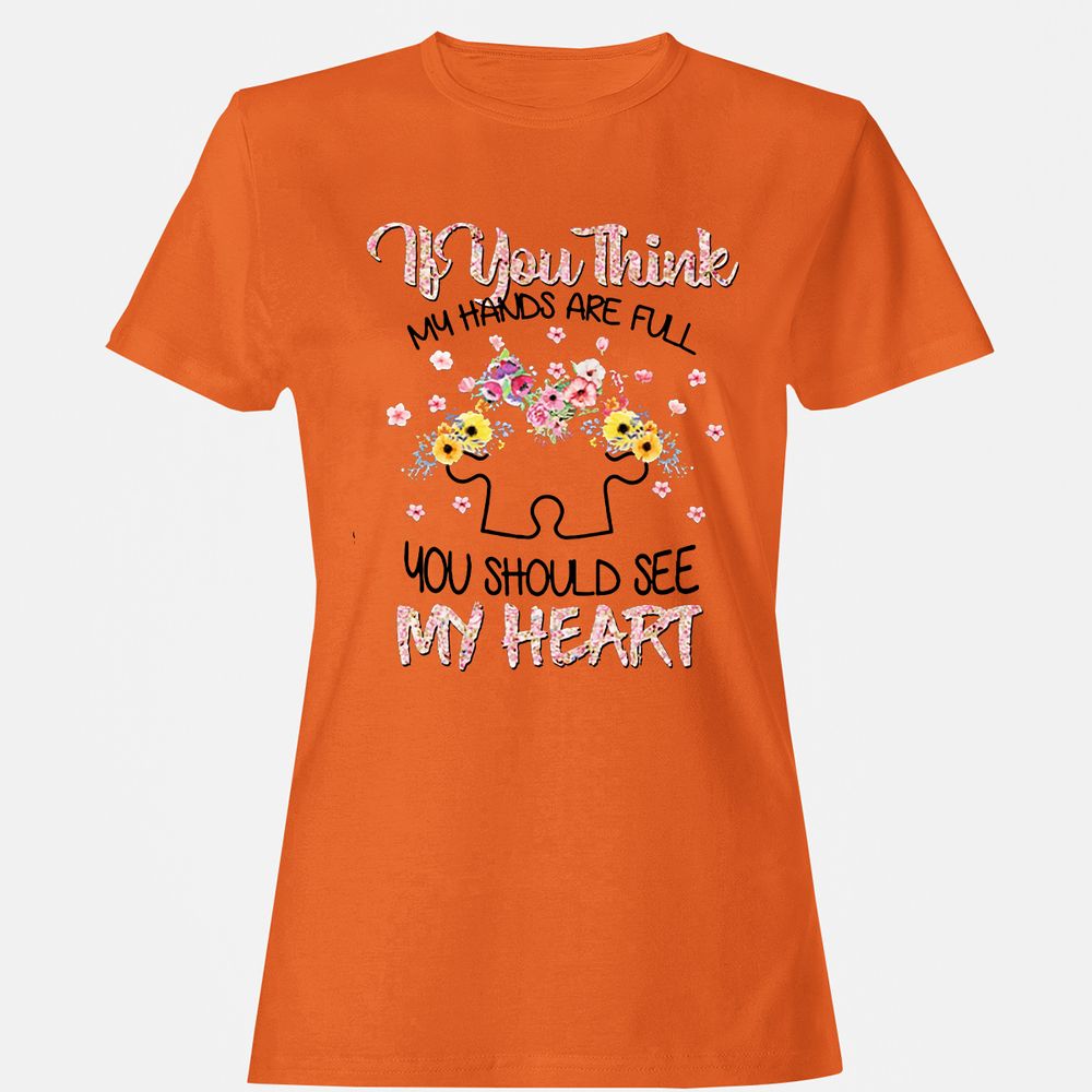 Women's T-Shirt - 1KYVQDDQ - Orange - 11