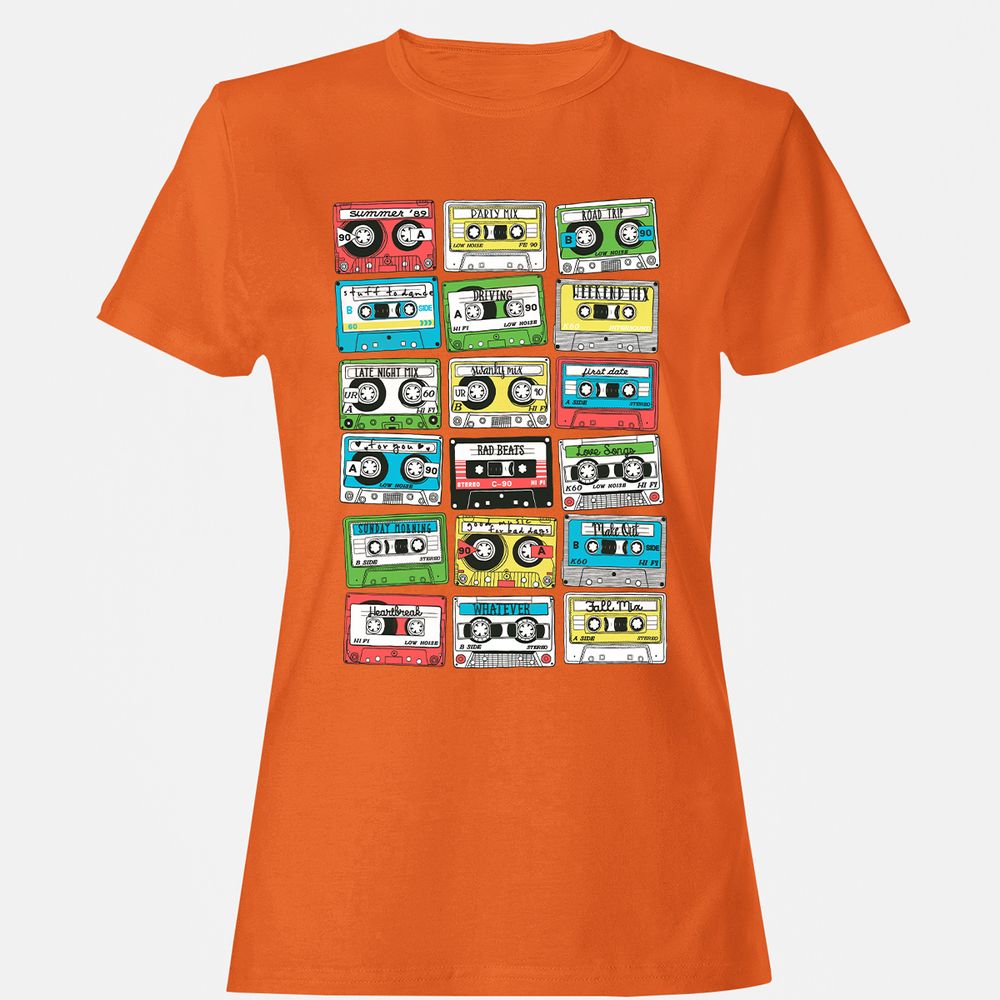 Women's T-Shirt - CUD91W7P - Orange - 11