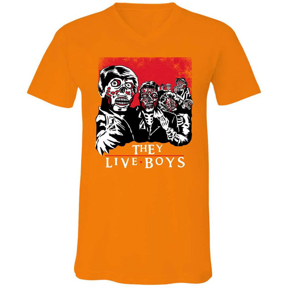 Unisex V-Neck T-Shirt - EJ24ZXPA - Orange - 11