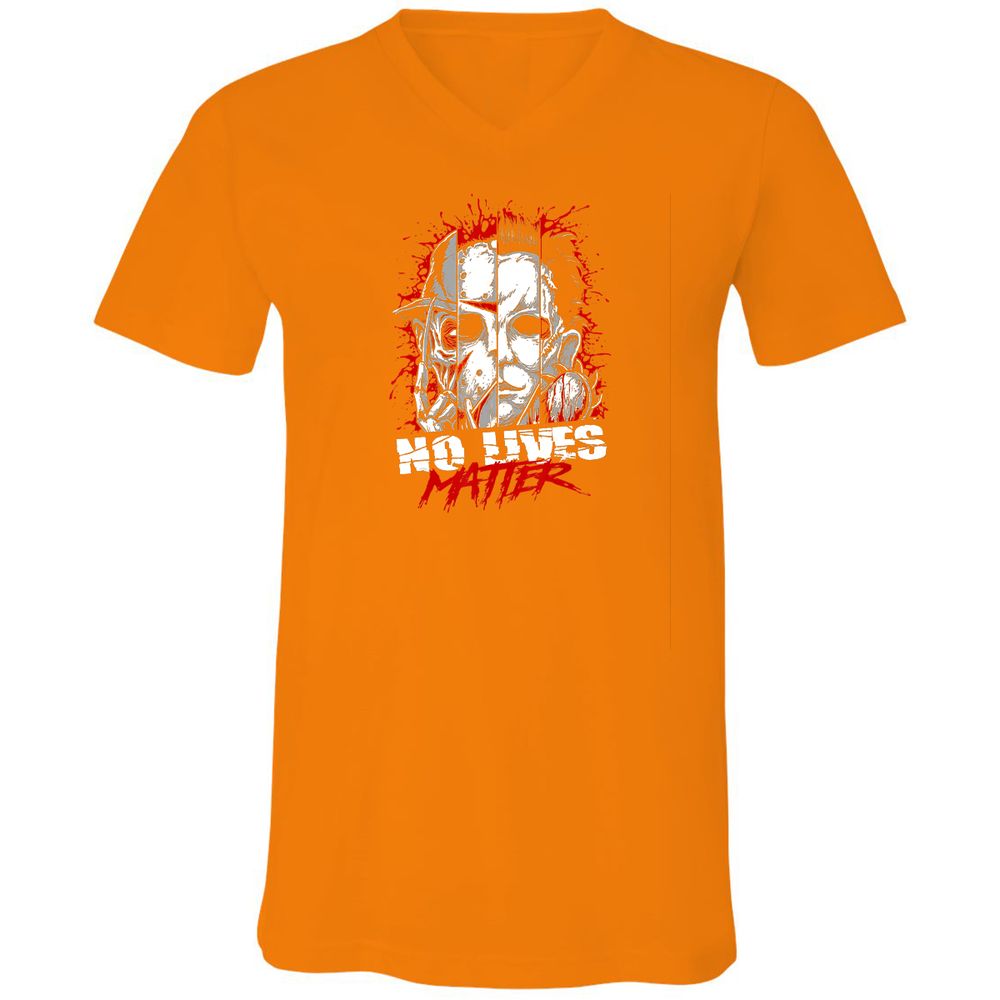 Unisex V-Neck T-Shirt - E1PR296R - Orange - 11