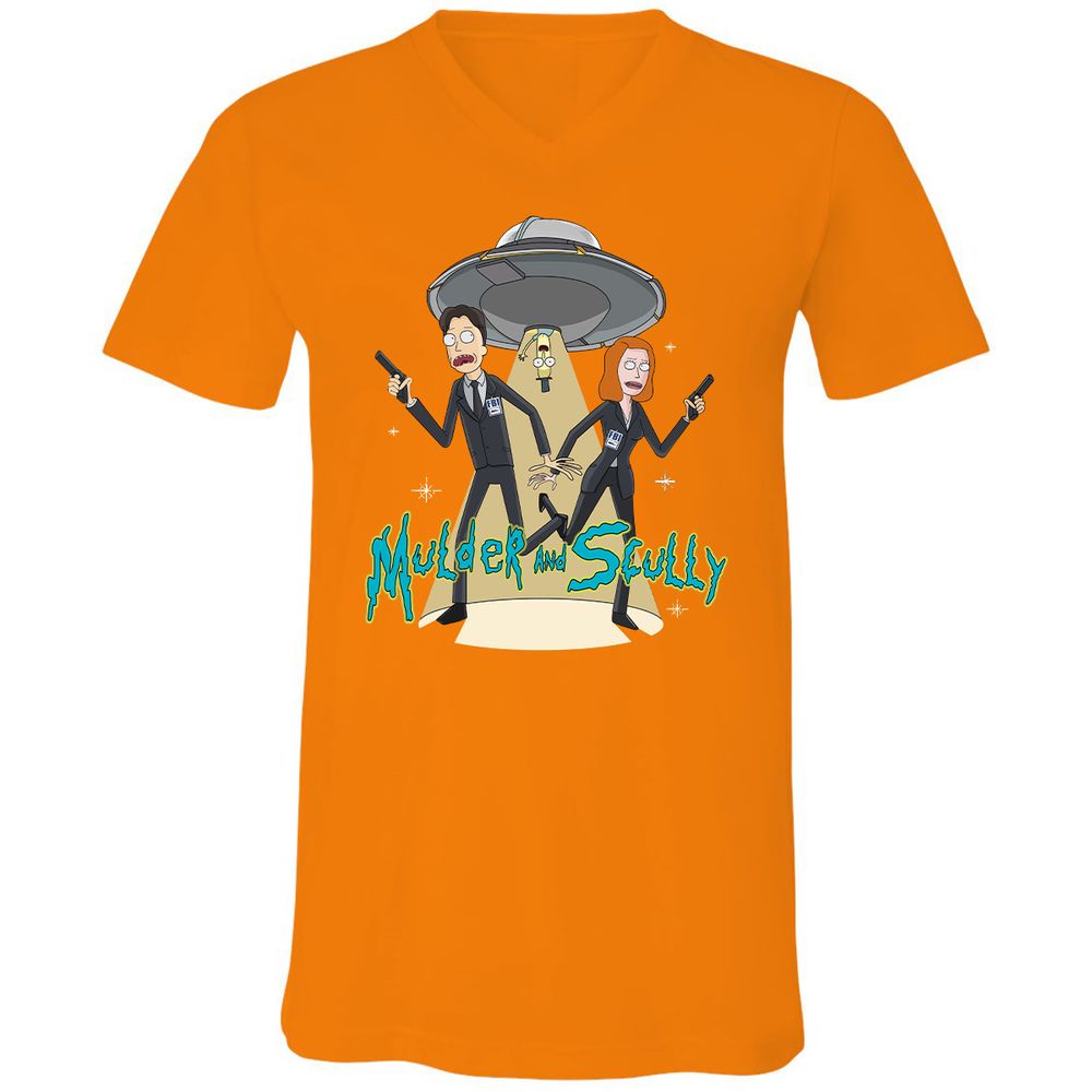 Unisex V-Neck T-Shirt - UBGAG5X2 - Orange - 11