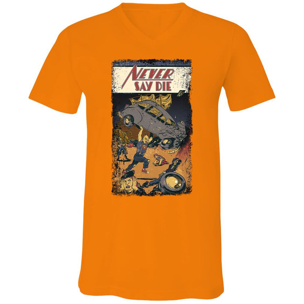 Unisex V-Neck T-Shirt - 2JSP4CGS - Orange - 11