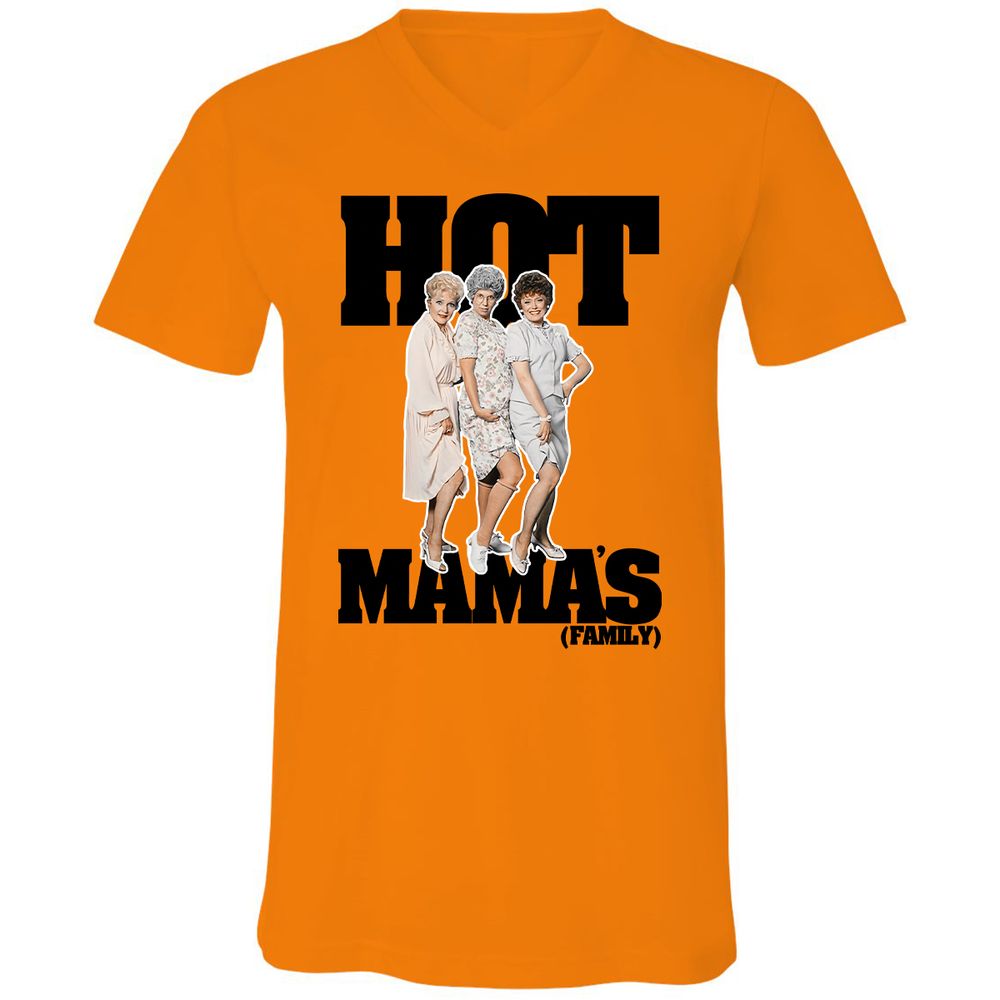 Unisex V-Neck T-Shirt - P75DFFQ7 - Orange - 11