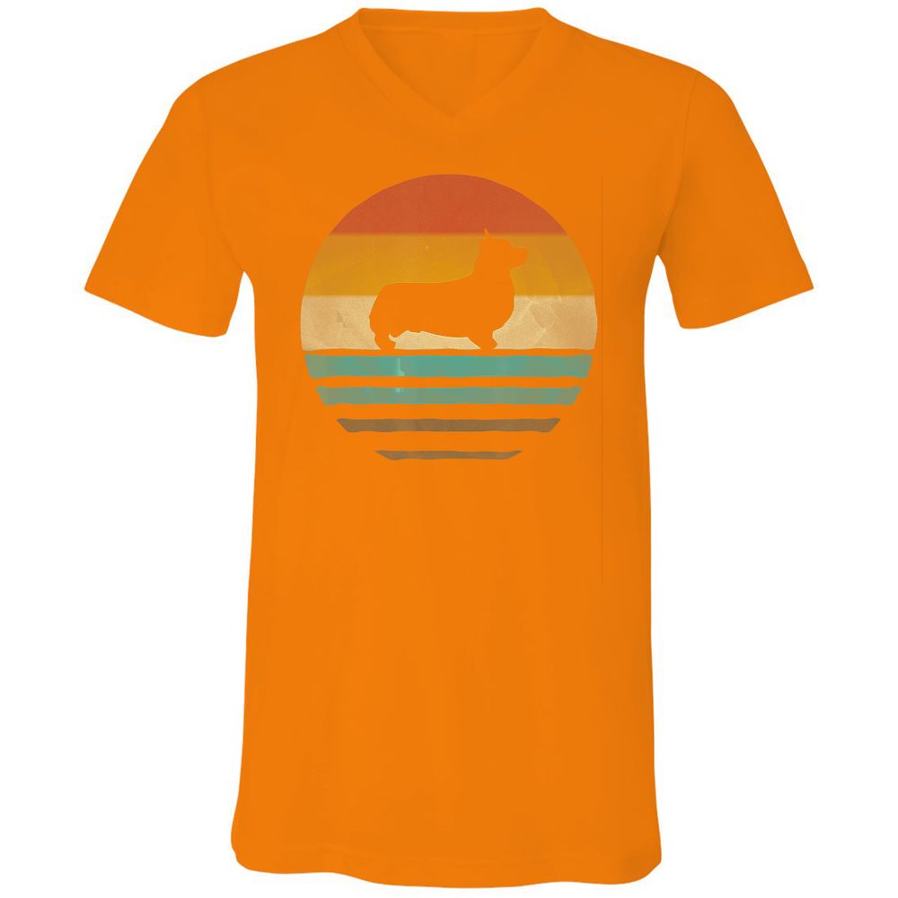 Unisex V-Neck T-Shirt - SUWBVP15 - Orange - 11