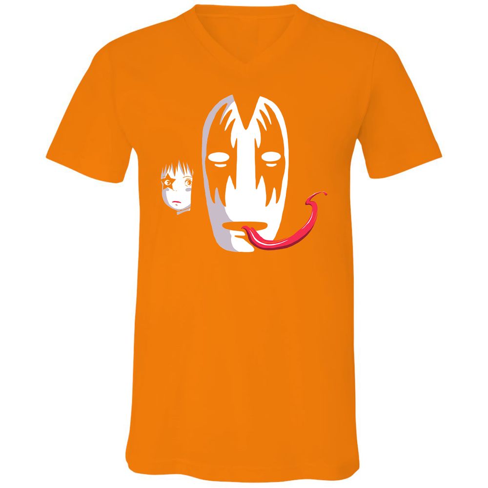 Unisex V-Neck T-Shirt - MSY57BFP - Orange - 11