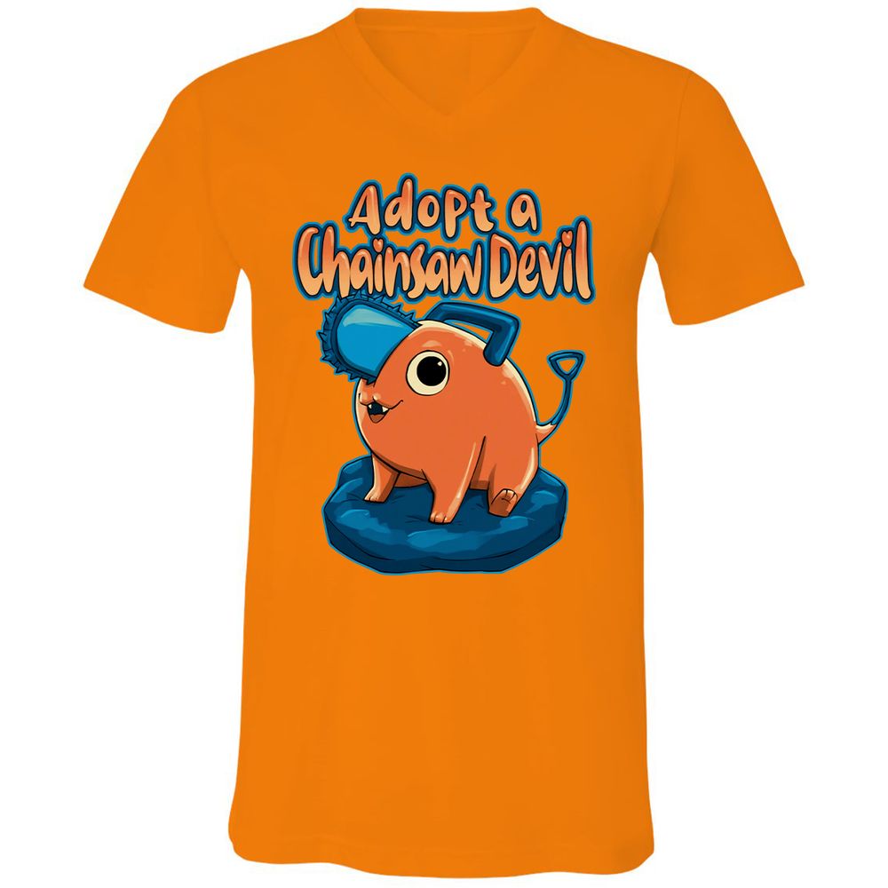 Unisex V-Neck T-Shirt - AHBB25RM - Orange - 11