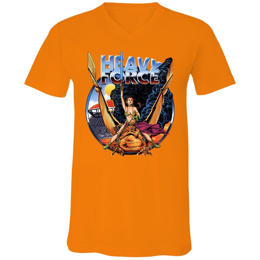 Unisex V-Neck T-Shirt - C8TF8832 - Orange - 11