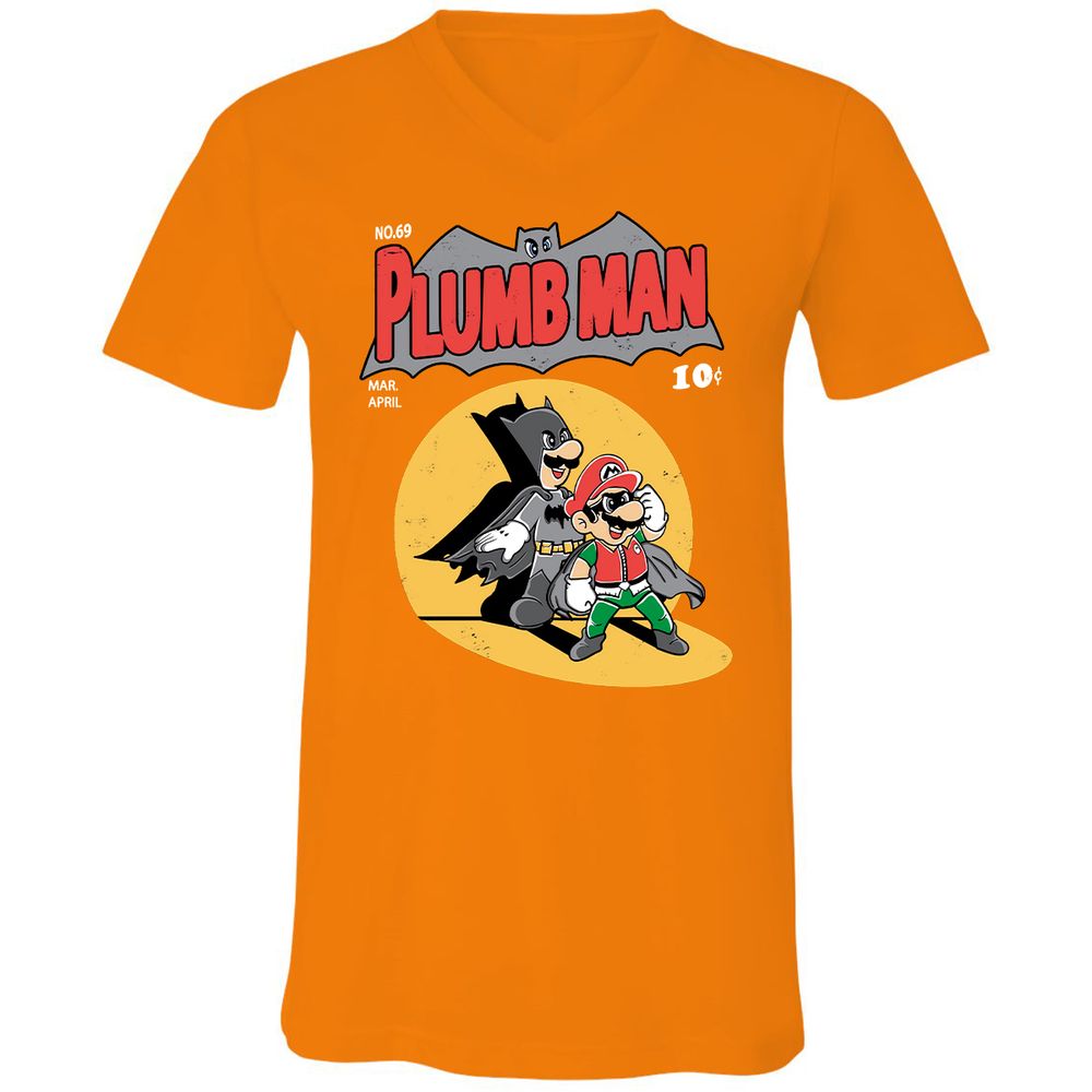 Unisex V-Neck T-Shirt - SNSMHH67 - Orange - 11