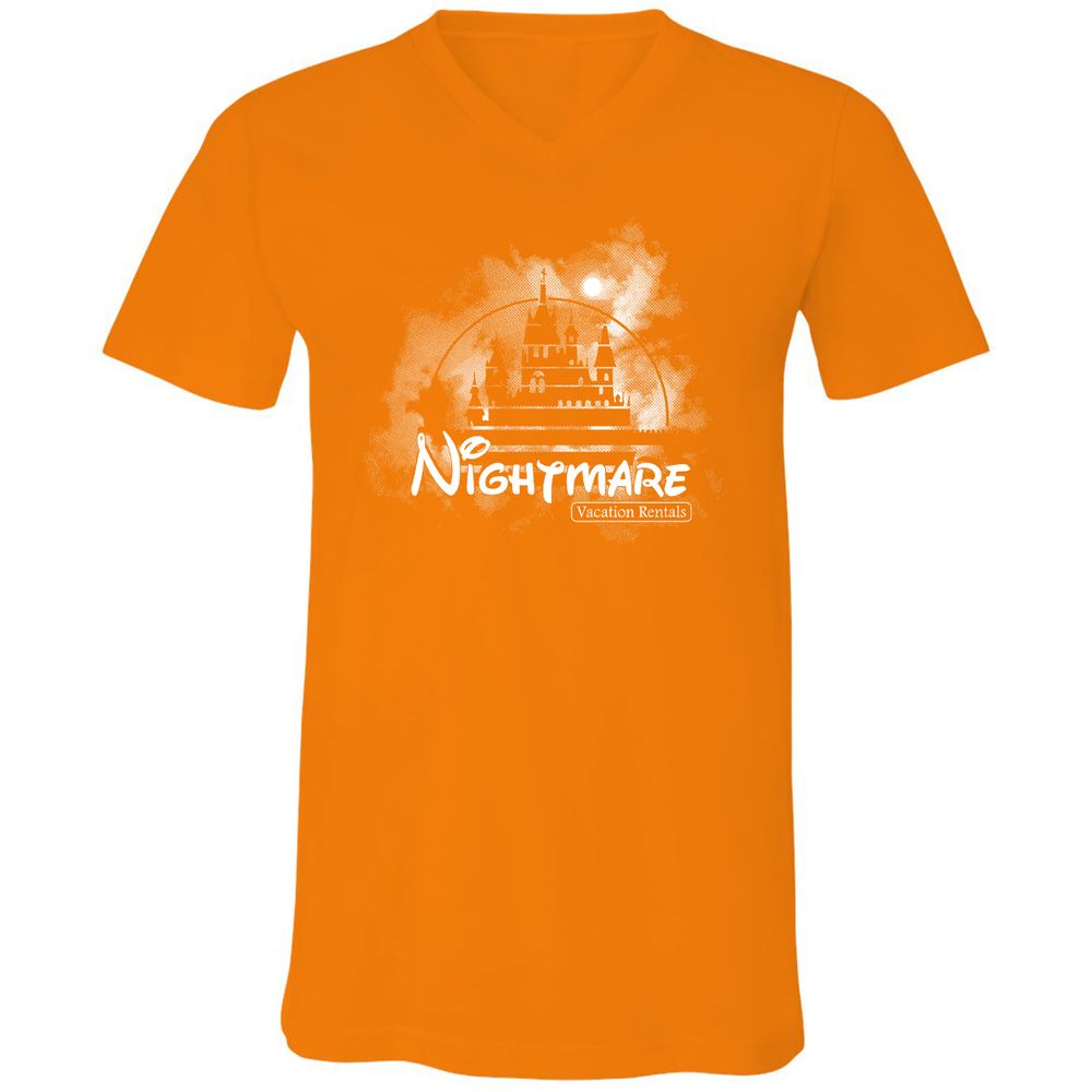 Unisex V-Neck T-Shirt - V5VL7HE7 - Orange - 11