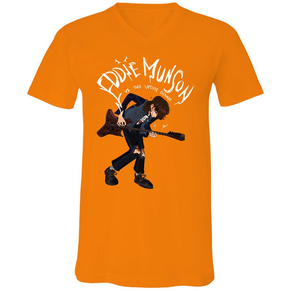 Unisex V-Neck T-Shirt - MAWNN1PX - Orange - 11